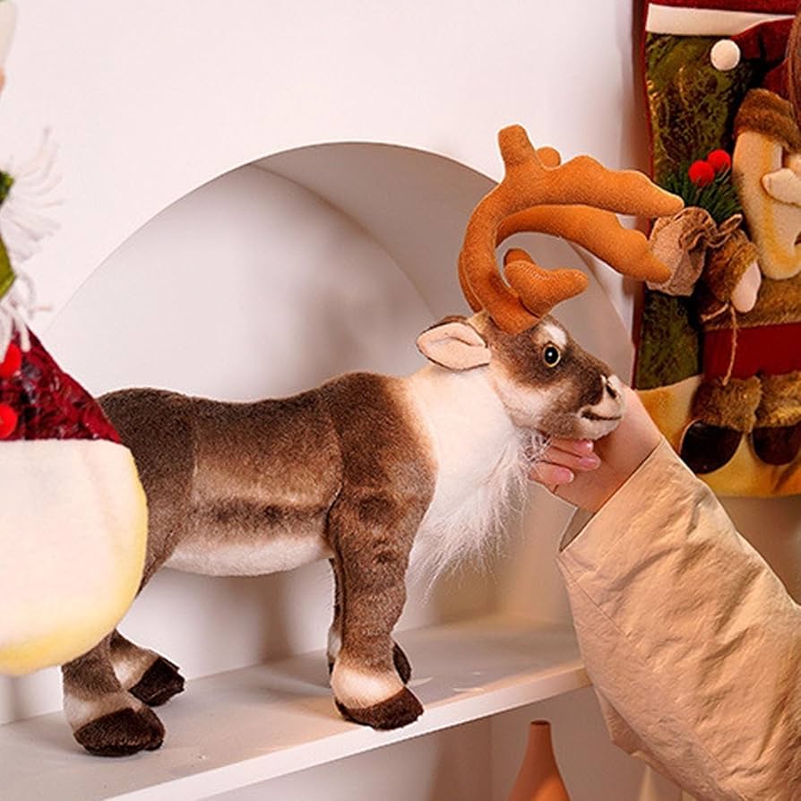 ヘラジカぬいぐるみ   クリスマス  ぬいぐるみ Amazon | S-DEAL クリスマスヘラジカのぬいぐるみ、トナカイの